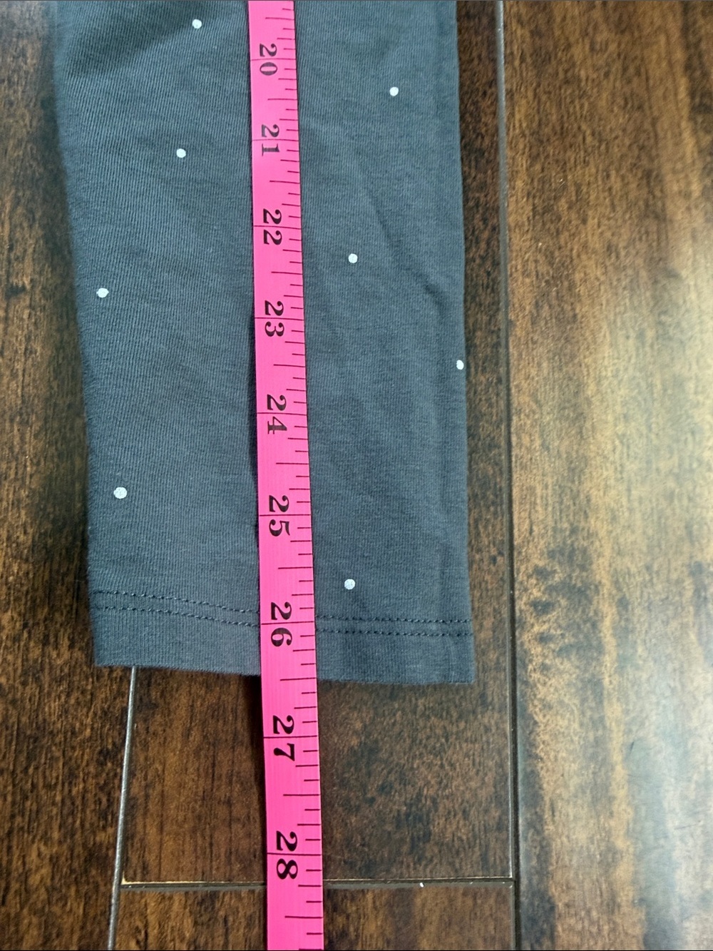 H&M Dot Print Leggings Pair - White & Charcoal Size 7 Girls - Picture 6 of 7